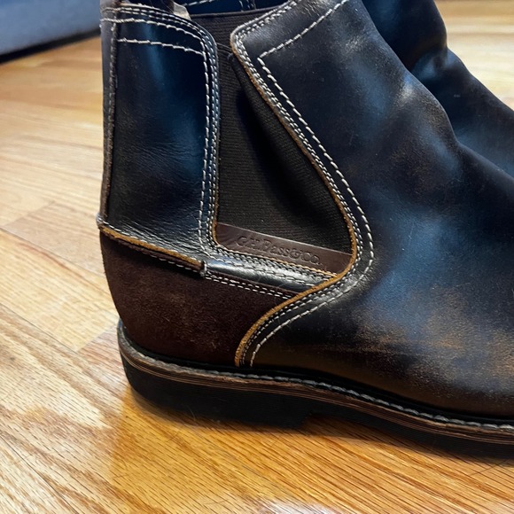 G.H. Bass Co Mens Dark Brown Leather Suede Chelsea Boots Ankle Size 9.5 - Picture 4 of 15